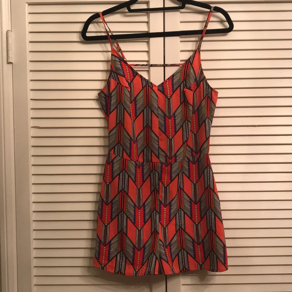 Lush pattern romper